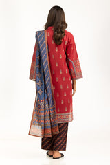 3PC Lawn Gold Printed Suit IUSTKSD-862