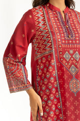 3PC Lawn Gold Printed Suit IUSTKSD-862