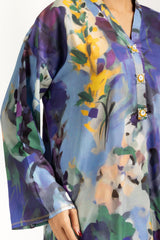 3PC Linen Printed Suit IUSTKSD-1163