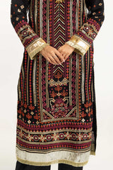 3PC Bamber Chiffon Embroidered Suit IUSTKSD-740