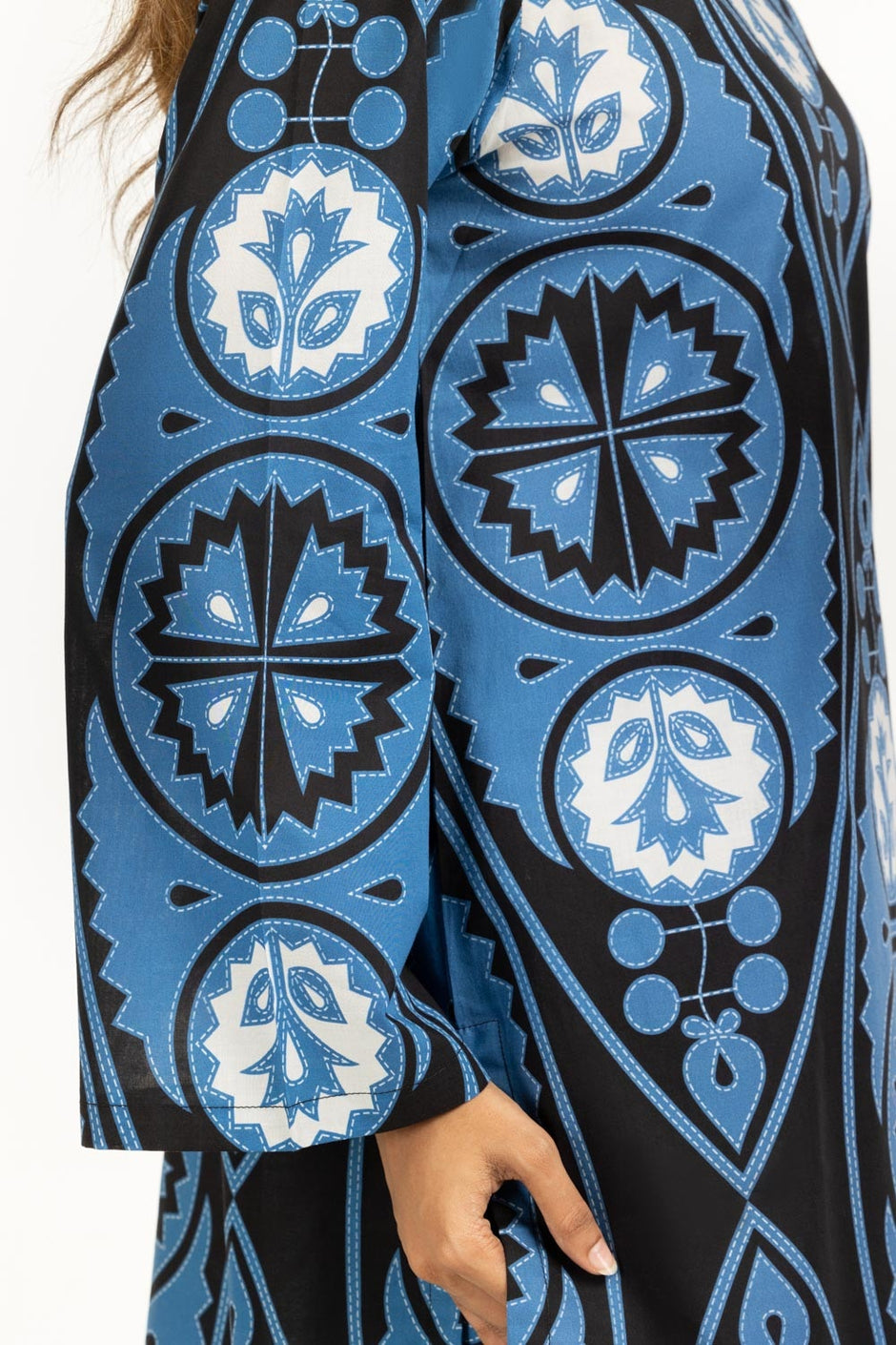 3PC Cambric Printed Suit