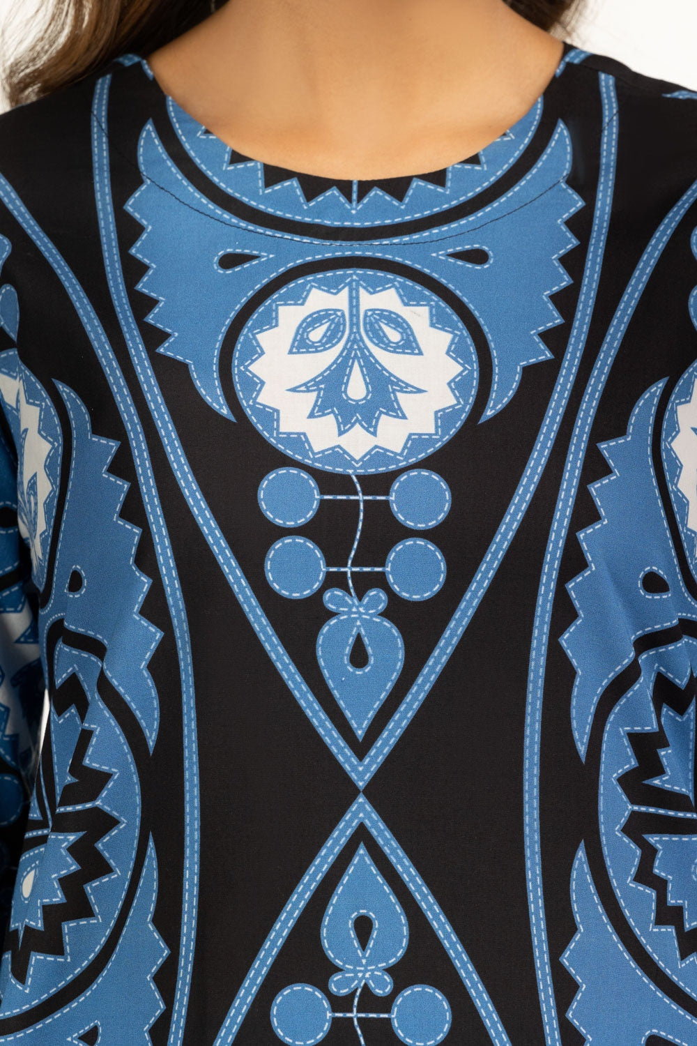 3PC Cambric Printed Suit IPSTD-44835