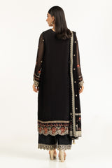 3PC Chiffon Embroidered Suit IUSTKSD-1008