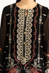 3PC Chiffon Embroidered Suit IUSTKSD-1008