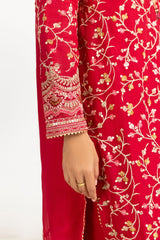 3PC Chiffon Embroidered Suit IUSTKSD-765