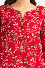 3PC Chiffon Embroidered Suit IUSTKSD-765