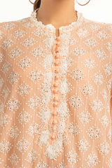 3PC Chiffon Embroidered Suit IUSTKSD-766