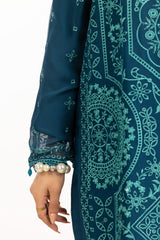 3PC Chiffon Embroidered Suit IUSTKSD-767