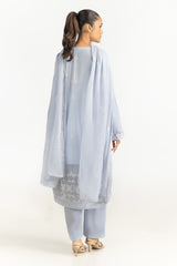 3PC Dyed Chiffon Embroidered Suit IUSTKSD-763