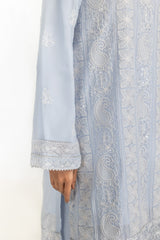 3PC Dyed Chiffon Embroidered Suit IUSTKSD-763