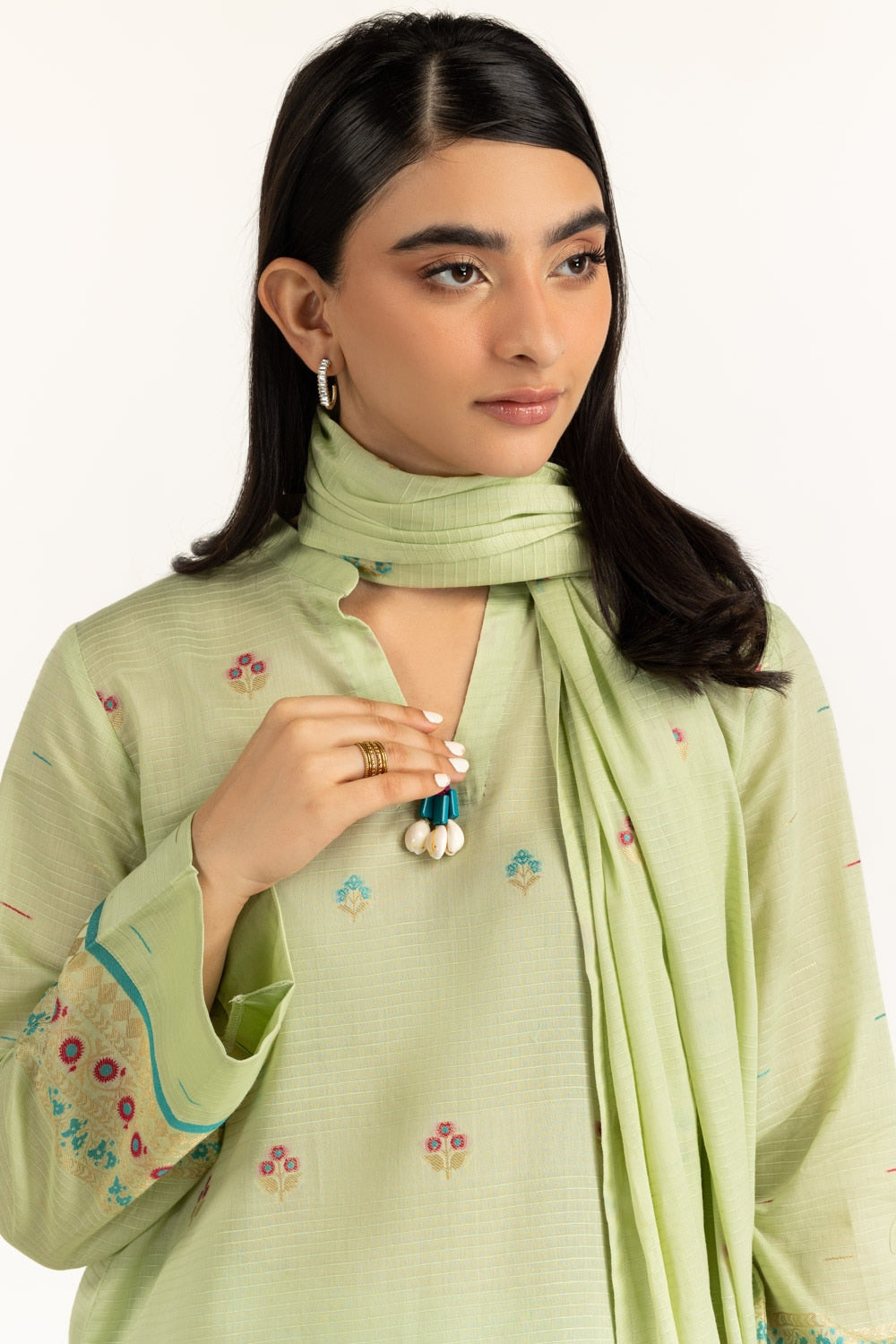 3PC Dyed Jacquard Suit IUSTKSD-1094