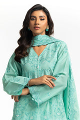 3PC Lawn Embroidered Suit IUSTKSD-547