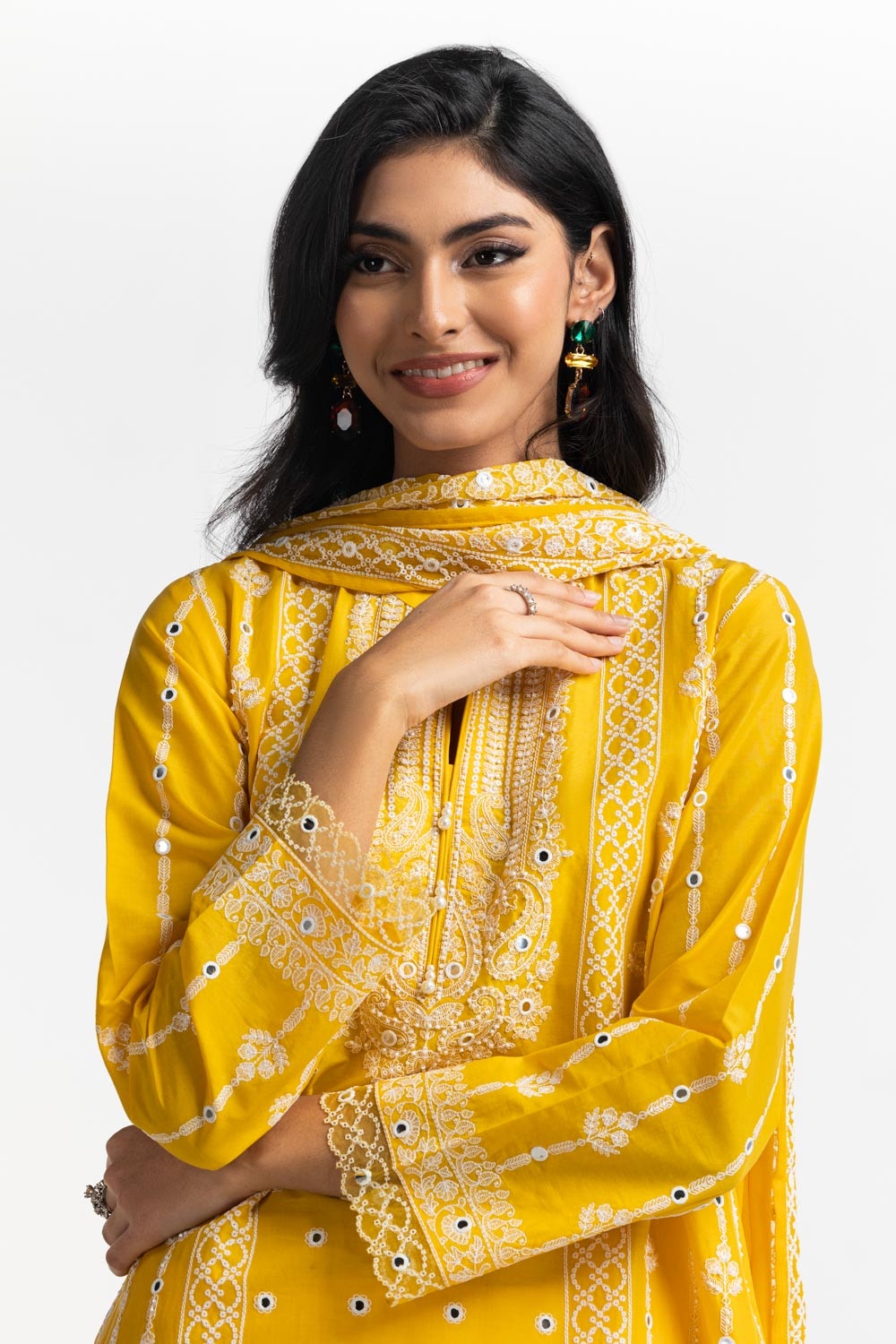 3PC Lawn Embroidered Suit IUSTKSD-569