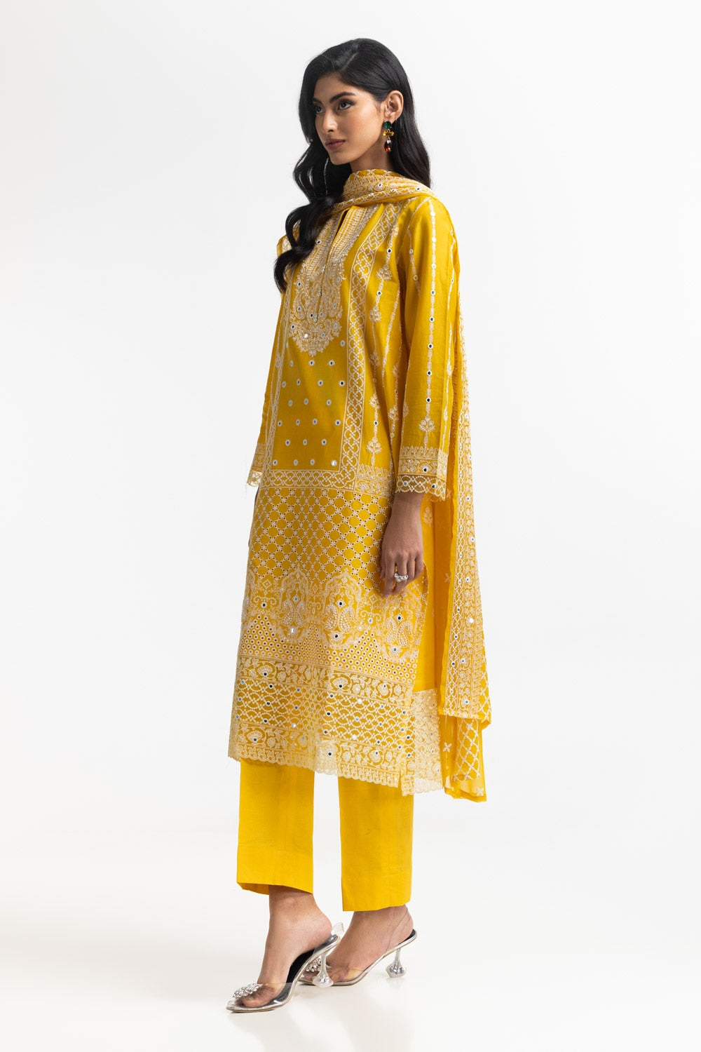 3PC Lawn Embroidered Suit IUSTKSD-569