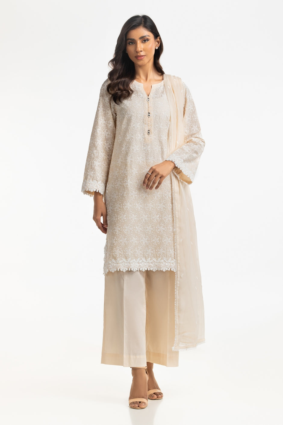3PC Lawn Embroidered Suit