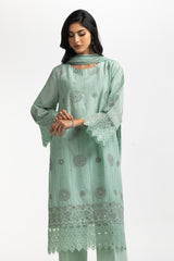 3PC Lawn Embroidered Suit IUSTKSD-574