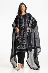 3PC Lawn Embroidered Suit IUSTKSD-575