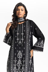 3PC Lawn Embroidered Suit IUSTKSD-575