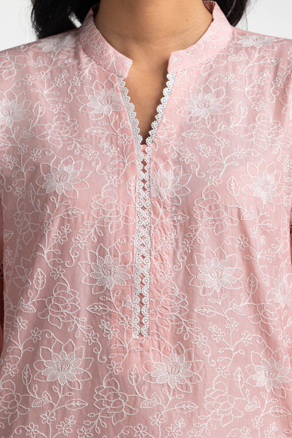 3PC Lawn Embroidered Suit IUSTKSD-593