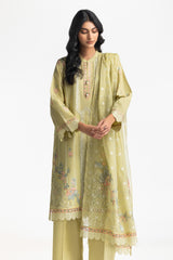 3PC Lawn Embroidered Suit IUSTKSD-605