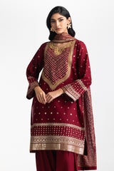 3PC Lawn Embroidered Suit IUSTKSD-608