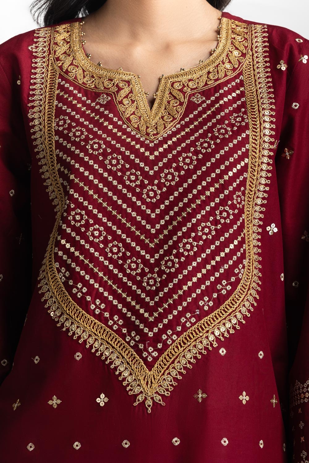 3PC Lawn Embroidered Suit IUSTKSD-608