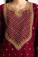3PC Lawn Embroidered Suit IUSTKSD-608