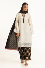 3PC Jacquard Embroidered Suit IUSTKSD-951
