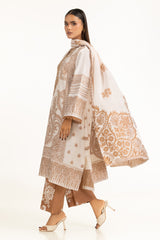 3PC Jacquard Embroidered Suit IUSTKSD-981