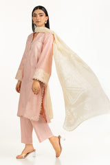 3PC Jacquard Embroidered Suit IUSTKSD-987
