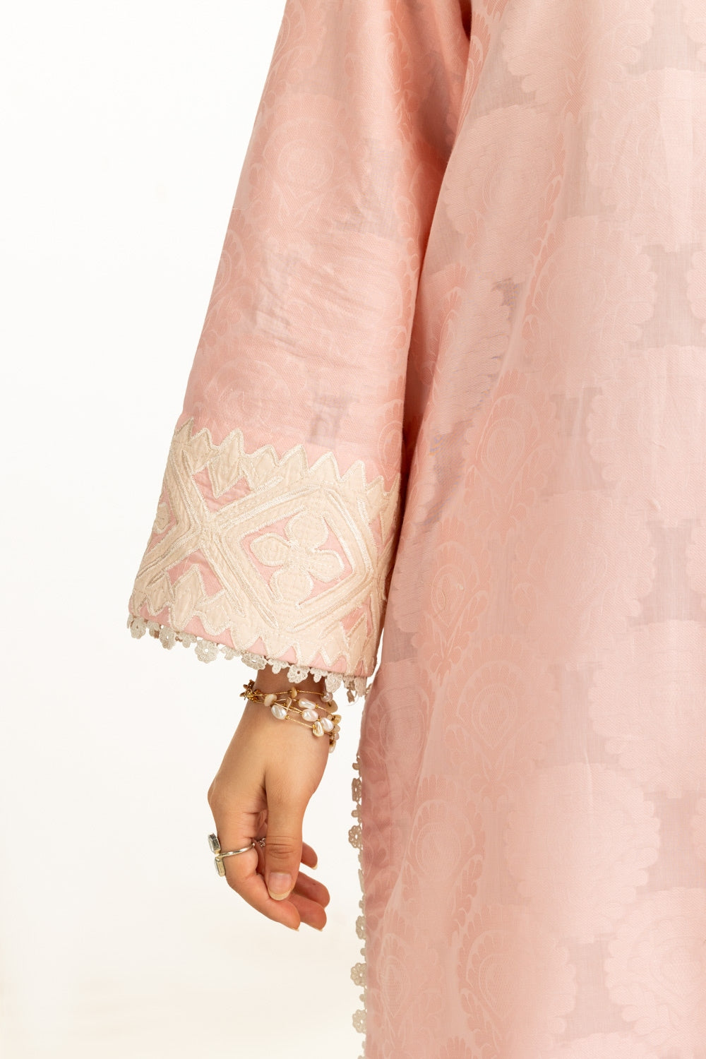 3PC Jacquard Embroidered Suit IUSTKSD-987
