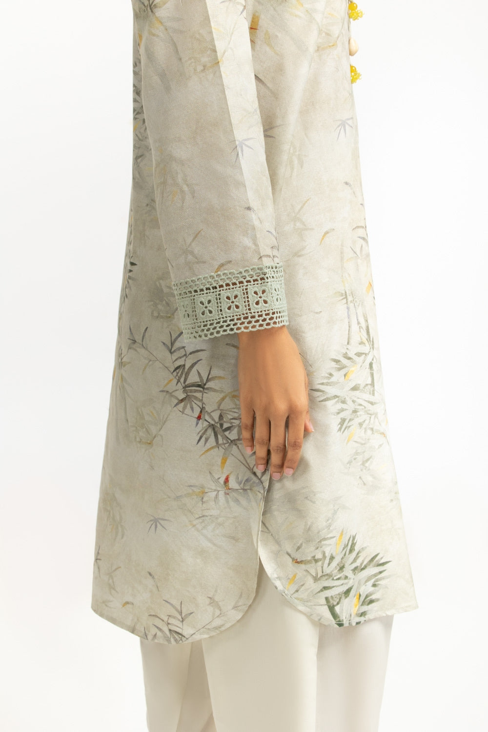 3PC Jacquard Printed Suit IUSTKSD-683