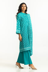 3PC Lacquer Printed Lawn Suit IUSTKSD-530