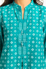 3PC Lacquer Printed Lawn Suit IUSTKSD-530