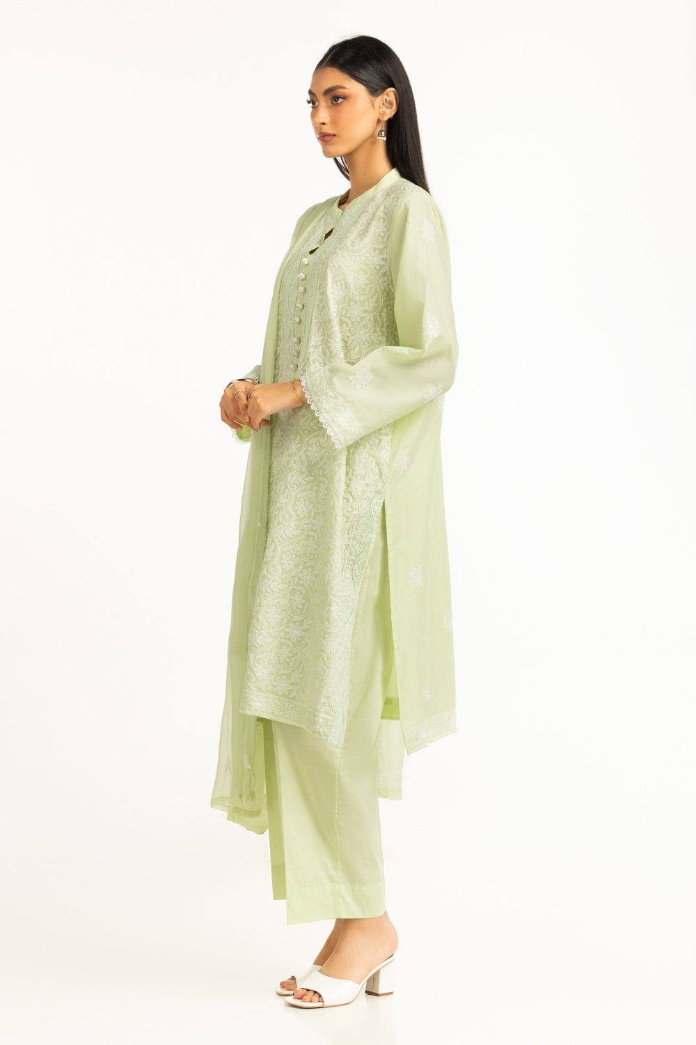 3Pc Lawn Embroidered Suit IUSTKSD-1002