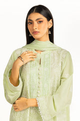 3Pc Lawn Embroidered Suit IUSTKSD-1002