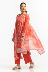 3PC Lawn Embroidered Suit IUSTKSD-388