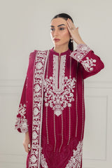 3PC Lawn Embroidered Suit IUSTKSD-534
