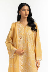 3PC Lawn Embroidered Suit IUSTKSD-535
