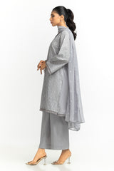 3PC Lawn Embroidered Suit IUSTKSD-579