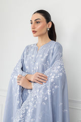 3PC Lawn Embroidered Suit IUSTKSD-585