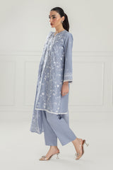 3PC Lawn Embroidered Suit IUSTKSD-585