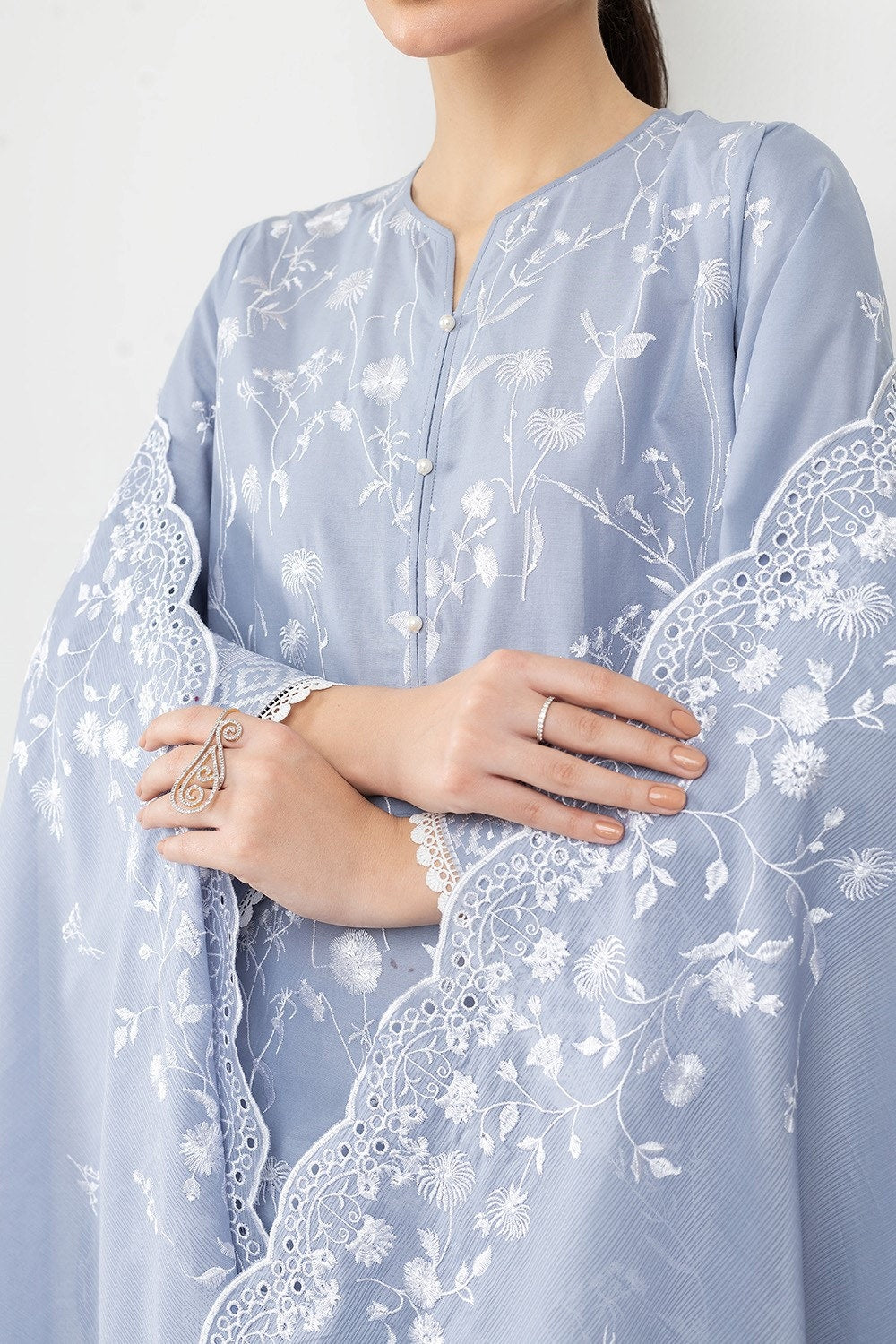 3PC Lawn Embroidered Suit