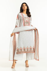 3PC Lawn Embroidered Suit IUSTKSD-601