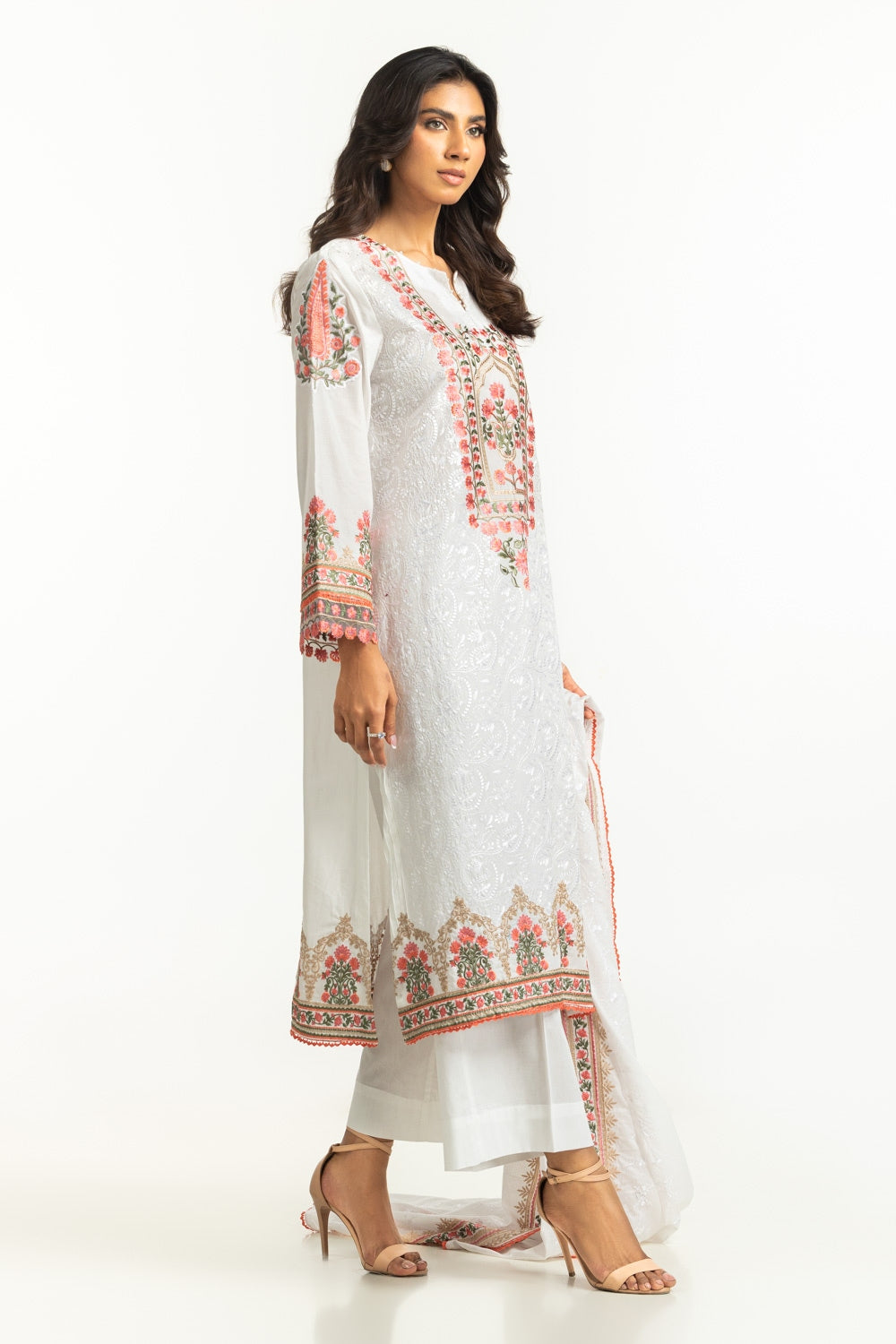 3PC Lawn Embroidered Suit IUSTKSD-601
