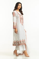 3PC Lawn Embroidered Suit IUSTKSD-601