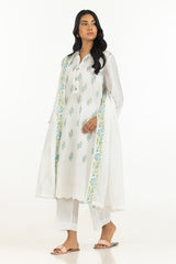 3PC Lawn Embroidered Suit IUSTKSD-636