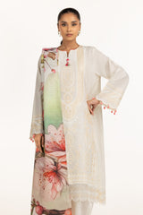 3PC Lawn Embroidered Suit IUSTKSD-660