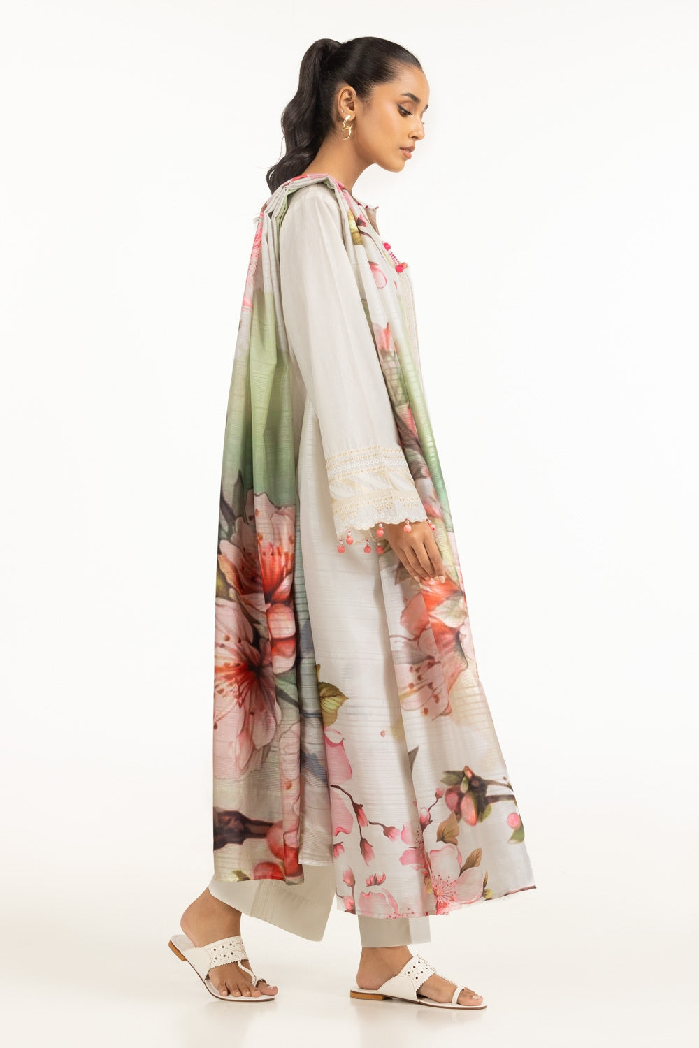 3PC Lawn Embroidered Suit IUSTKSD-660