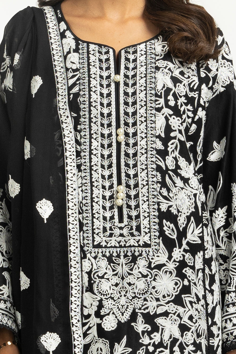 3PC Lawn Embroidered Suit IUSTKSD-670